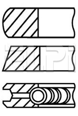 Set segmenti piston LP182 3422 STD ELPI